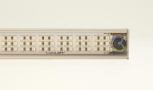LuxaLight Industriële LED Armatuur Kwartsglas UV-A 365nm 26.6x23.5mm (24 Volt, 2835, IP64) 