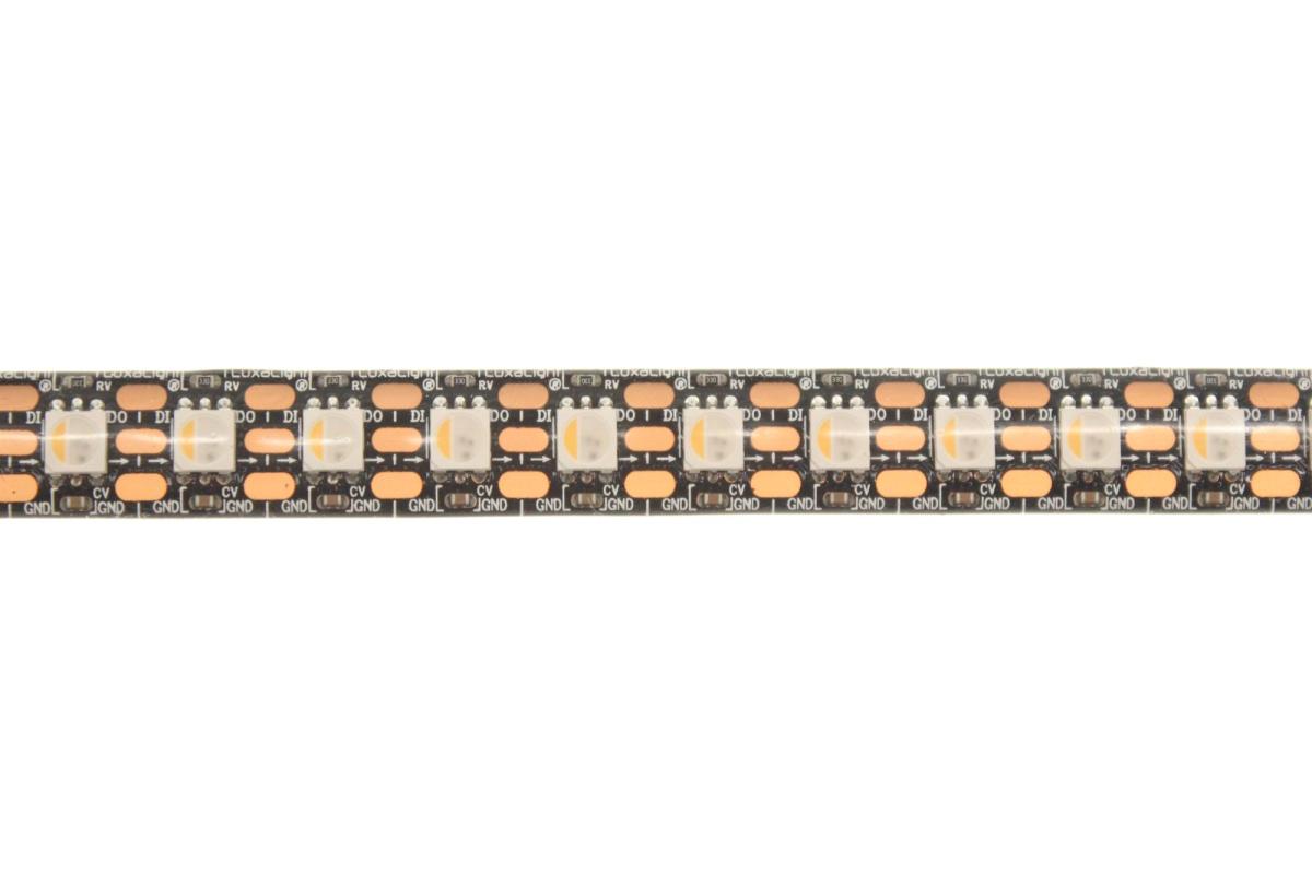 LuxaLight Pixel LED-strip LC8816E 12V Digital RGBW Protected High Power Black PCB (12 Volt, 96 LEDs, 5050, IP64)