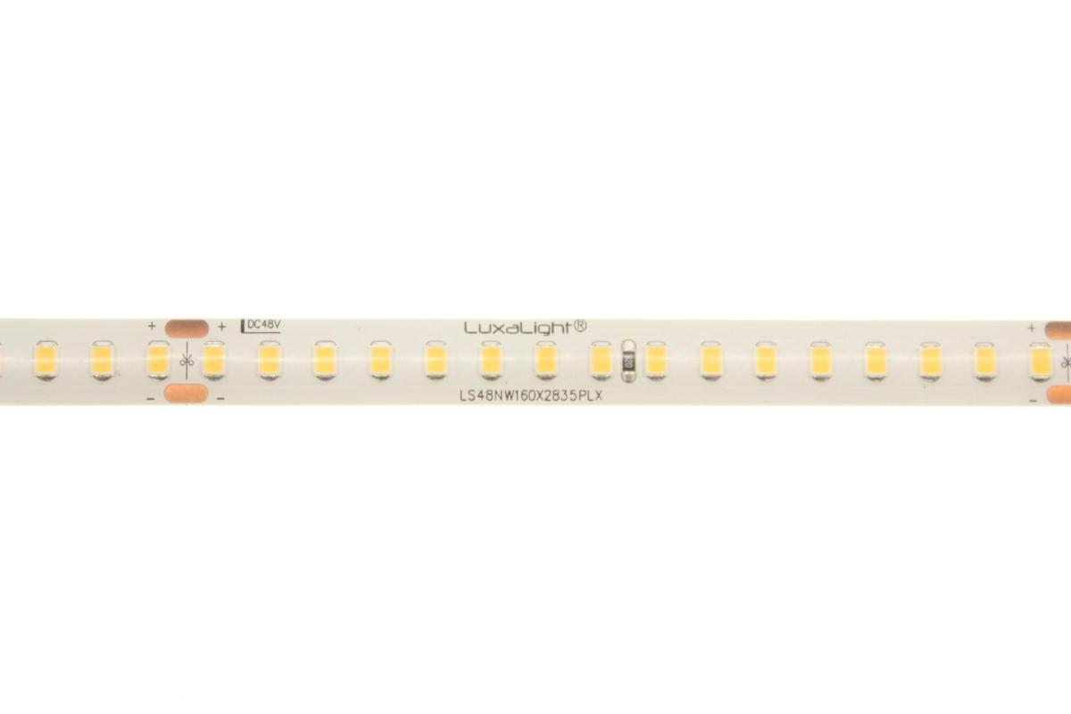 LuxaLight LED-strip Neutraal Wit 4300K Beschermd (48 Volt, 160 LEDs, 2835, IP64)