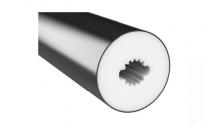 Silicone Extrusion Cilinder Ø22mm 360° Black